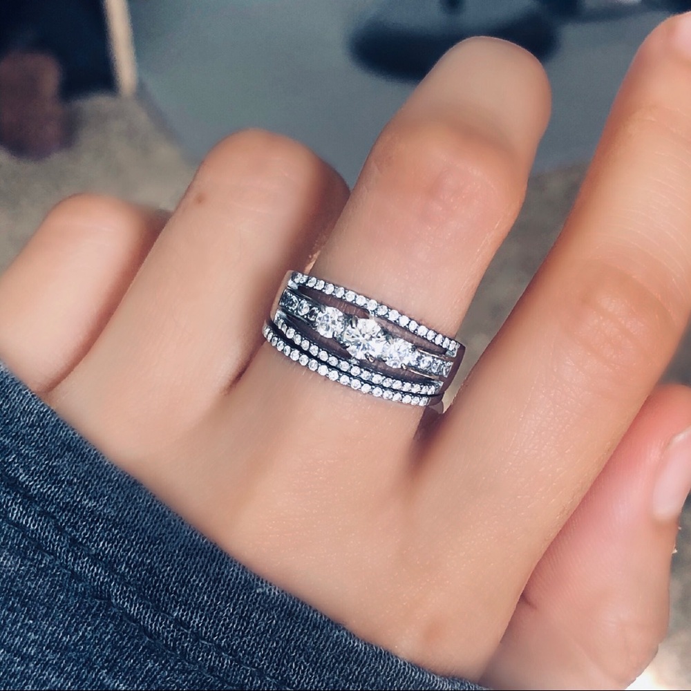 Stainless Steel Wedding Ring Set 2pc